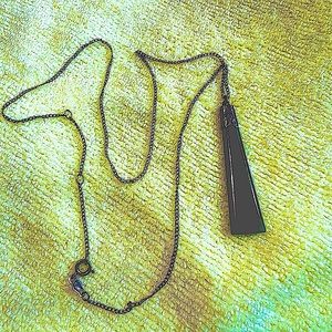 Vintage jade and silver pendant